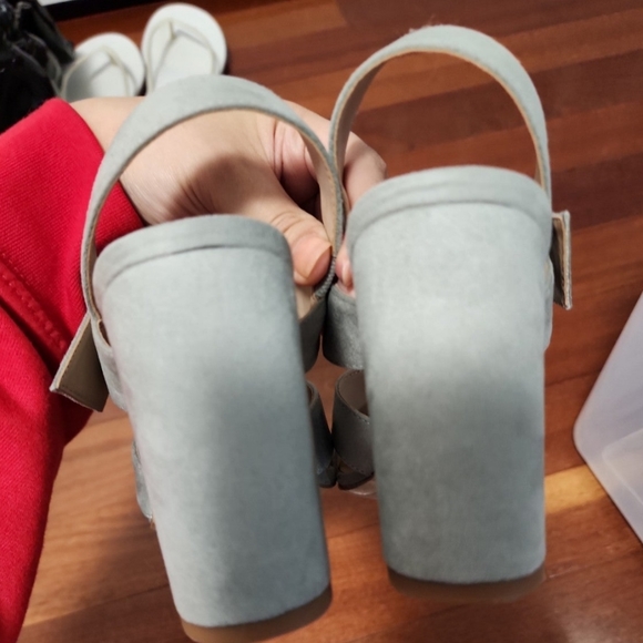 Bcbgeneration Block Heels Dusty Pale Blue - Picture 4 of 5